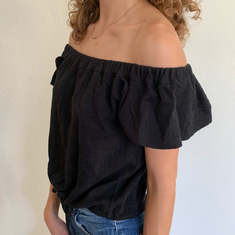 Madewell Texture + Thread off-the-shoulder top